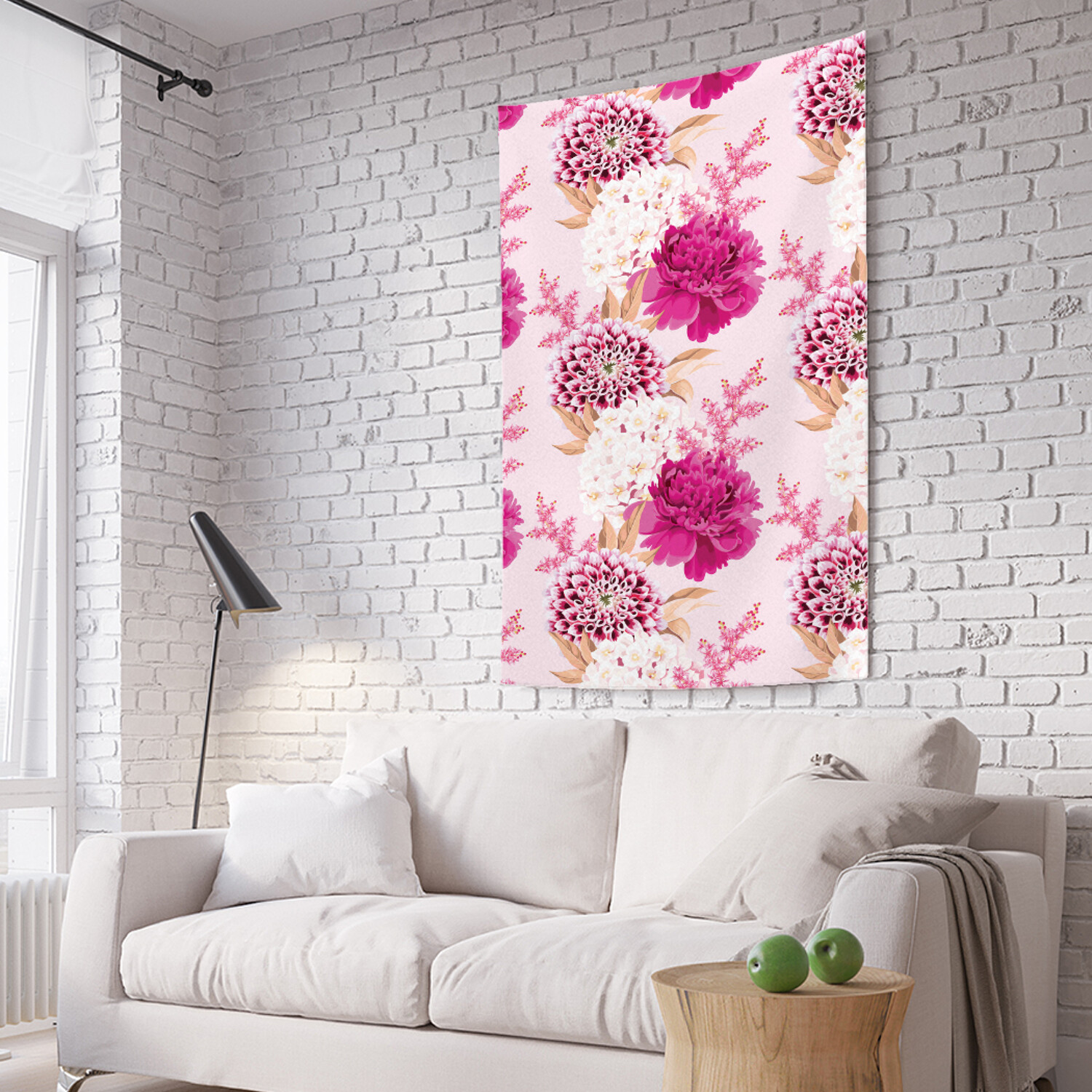 

Вертикальное фотопанно на стену Яркие краски из ткани 100х150 см, Яркие краски