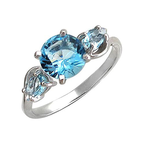 

Кольцо из серебра с топазом р. 17,5 Эстет 45К2511023, 45К2511023