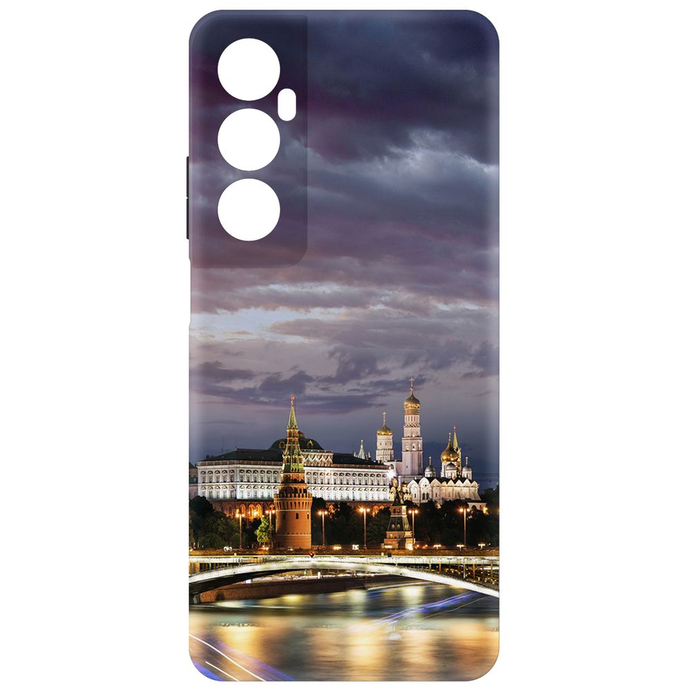 

Чехол Krutoff для Realme C65 Россия, Московский Кремль, Черный