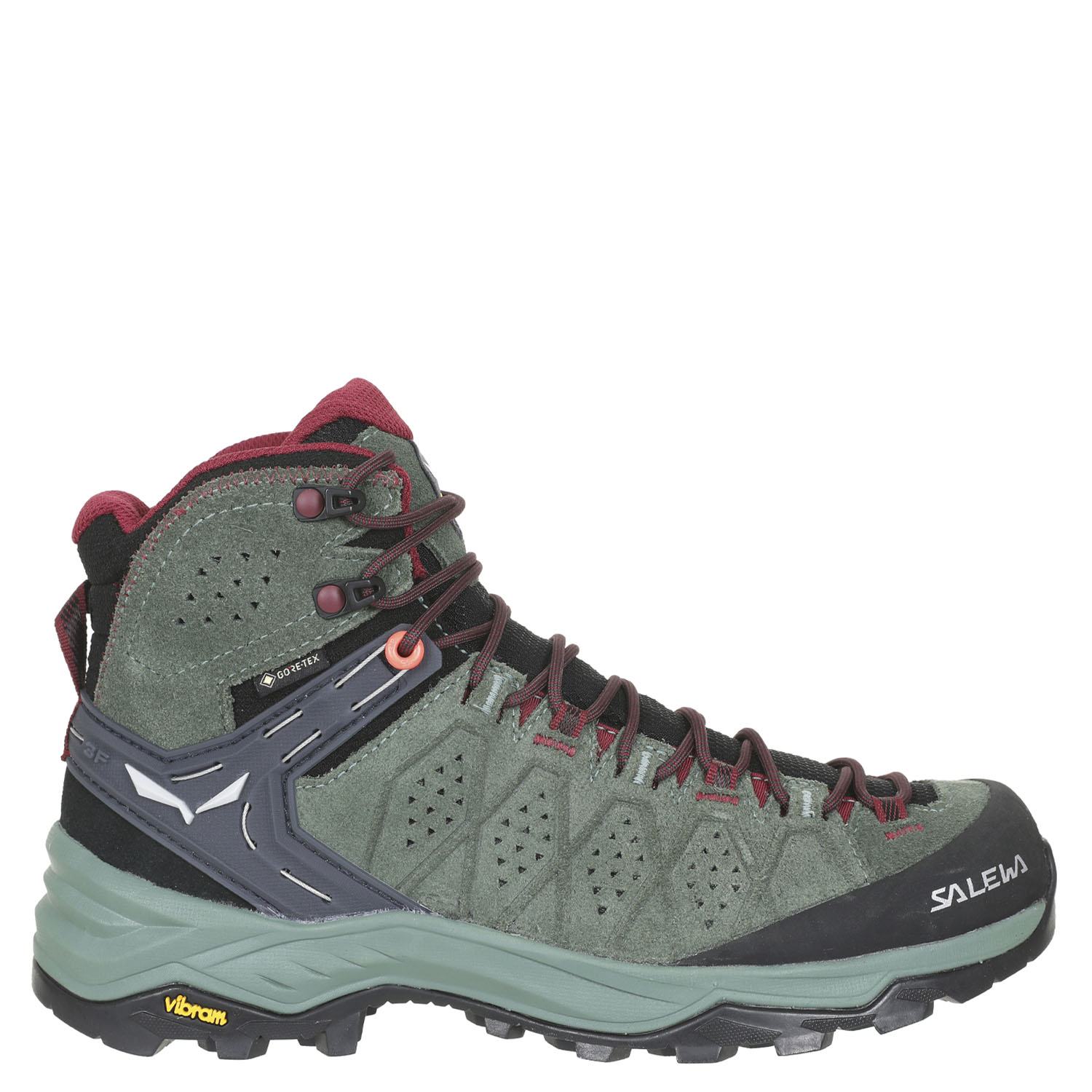 Ботинки женские Salewa Ws Alp Trainer 2 Mid Gtx зеленые 8.5 UK