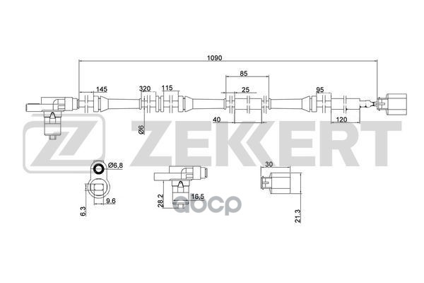 

Датчик Abs Задн. Vw Sharan 95- Ford Galaxy 95- Seat Alhambra 96- Zekkert Se-6017