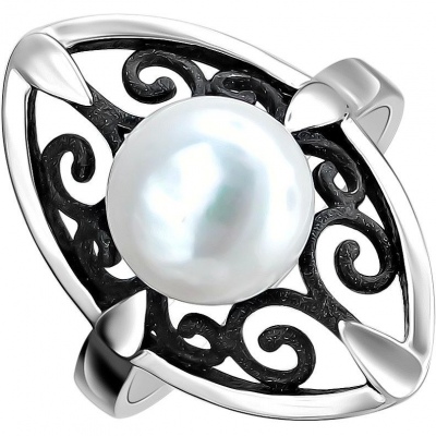

Кольцо из серебра с жемчугом р. 17 Эстет С20К35839S1BЭ, С20К35839S1BЭ