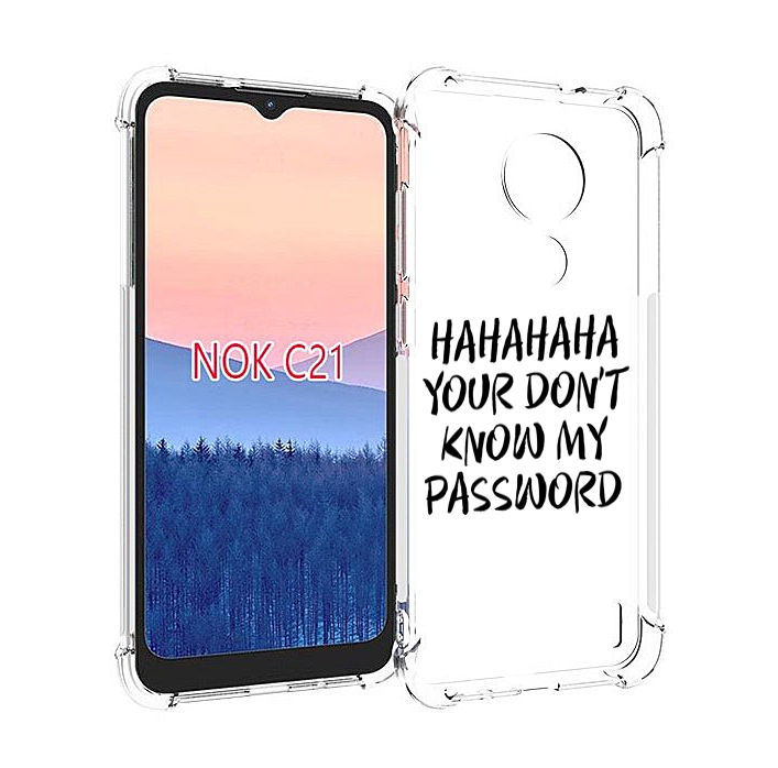 

Чехол MyPads Мой-пароль для Nokia C21, Прозрачный, Tocco