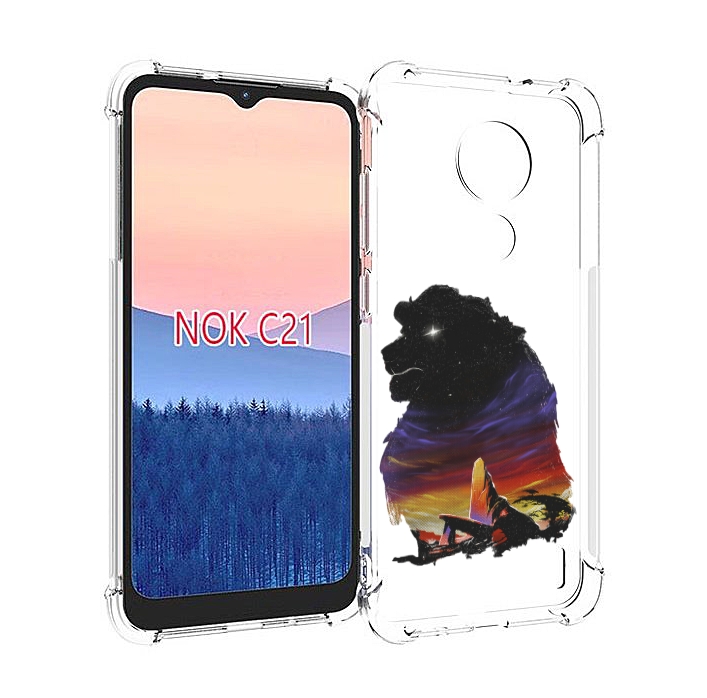 

Чехол MyPads Муфаса для Nokia C21, Прозрачный, Tocco