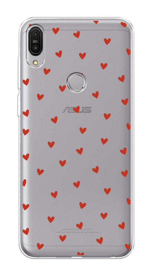 

Чехол на Asus ZenFone Max Pro ZB602KL "Red hearts", Красный;прозрачный, 43550-1