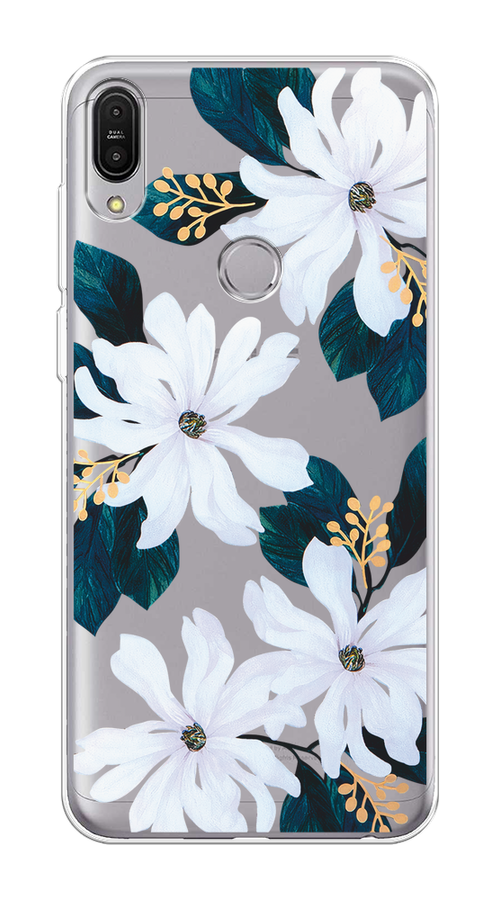 

Чехол на Asus ZenFone Max Pro ZB602KL "Delilah Flower", Зеленый;белый, 43550-1
