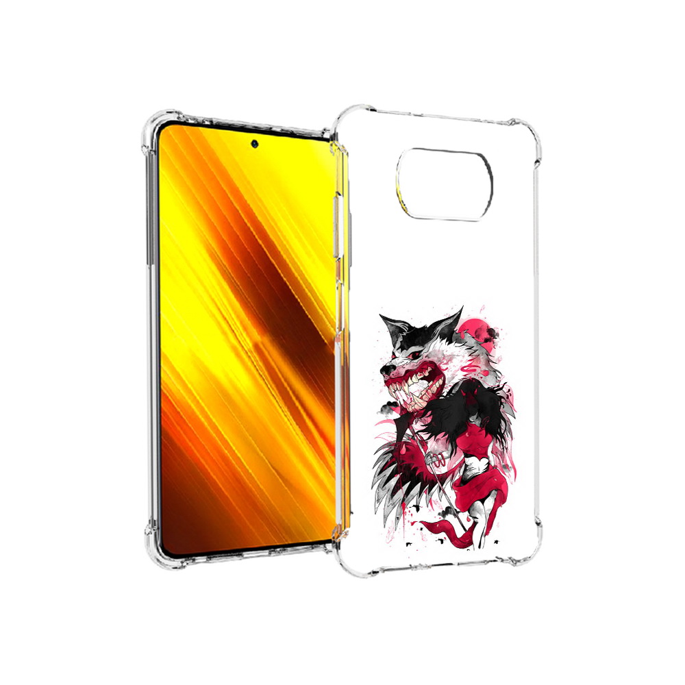 

Чехол MyPads Tocco для Xiaomi Poco X3 красная шапочка (PT154881.262.410), Прозрачный, Tocco