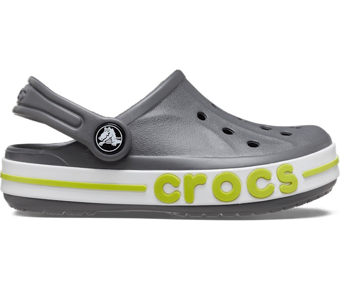 фото Сабо детские crocs серый/салатовый размер 27-28 (доставка из-за рубежа)