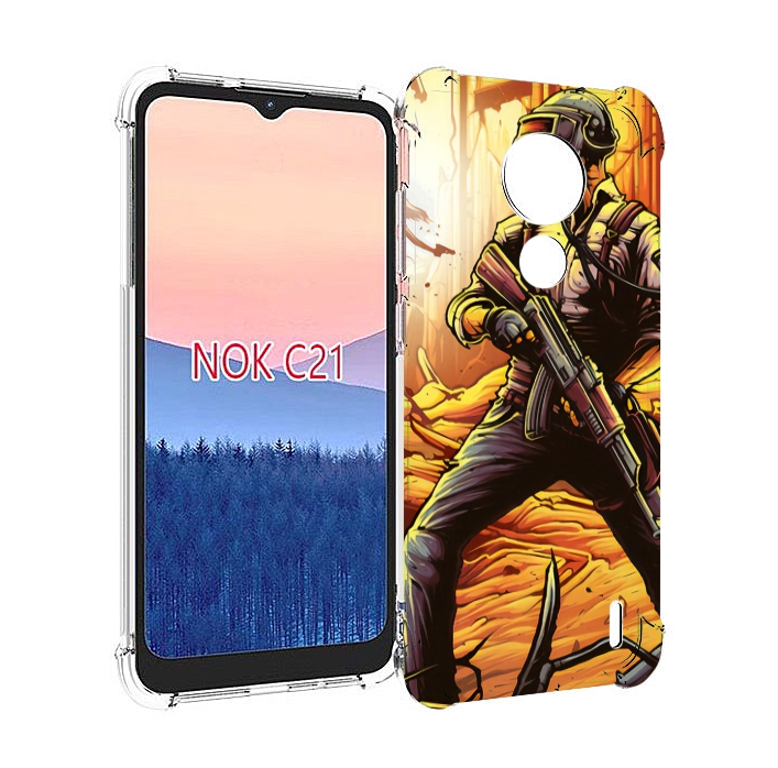 

Чехол MyPads Пабг для Nokia C21, Прозрачный, Tocco
