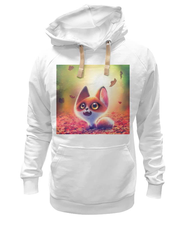 

Худи Printio Лисенок белое 2XL, Белый, Лисенок