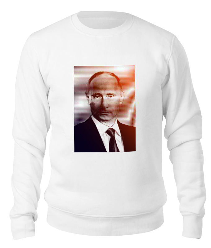 

Свитшот Printio Путин-арт белый 2XL, Путин-арт