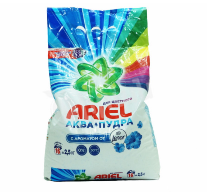 фото Порошок для стирки ariel lenor 2.5 кг