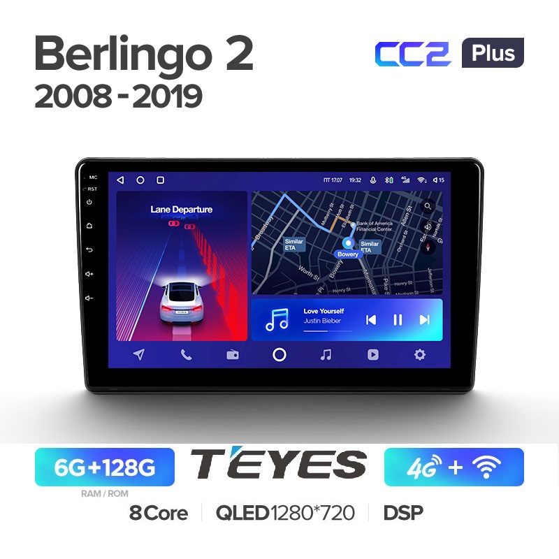 

Магнитола Teyes CC2 Plus 6/128 Citroen Berlingo 2 2008-2019, CC2 Plus