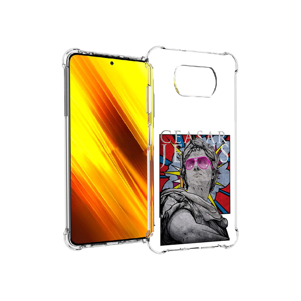 

Чехол MyPads Tocco для Xiaomi Poco X3 крутая статуя свободы (PT154881.262.423), Прозрачный, Tocco
