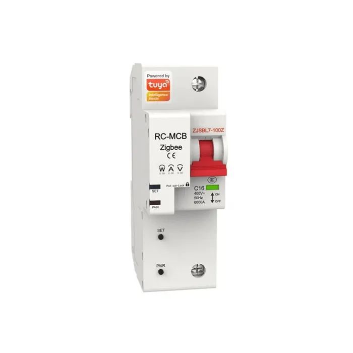 фото Выключатель moes zigbee circuit breaker 1p 16a zcb-sc-1p16