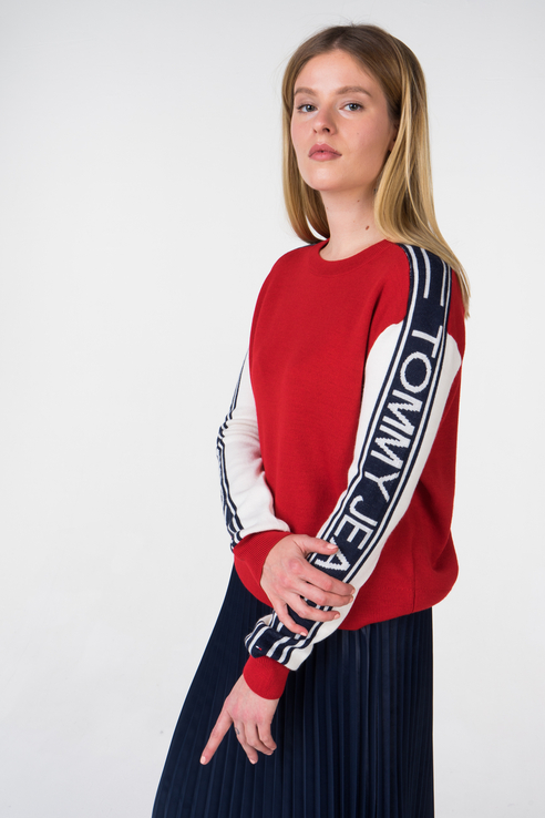 

Джемпер женский Tommy Jeans красный, DW0DW05152