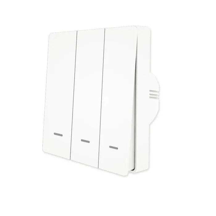 фото Выключатель moes gang smart switch zs-b-eu3, zigbee, 95-250 в