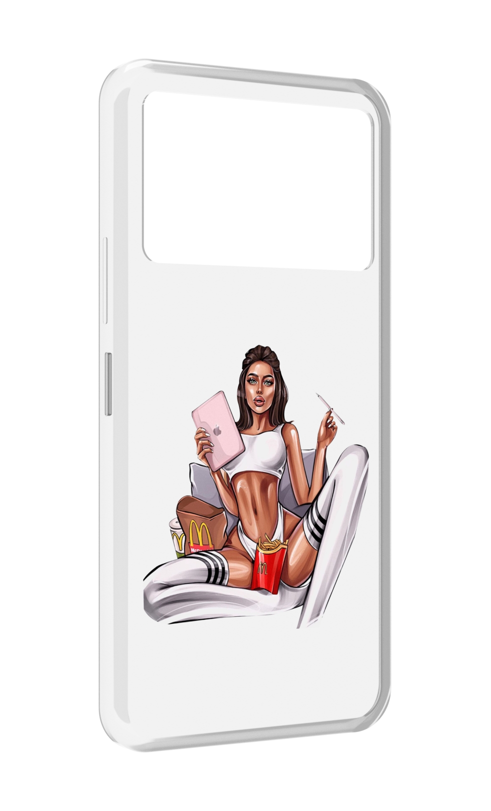 

Чехол MyPads Модная-иллюстрация-девушки женский для Infinix NOTE 12 VIP (X672), Прозрачный, Tocco