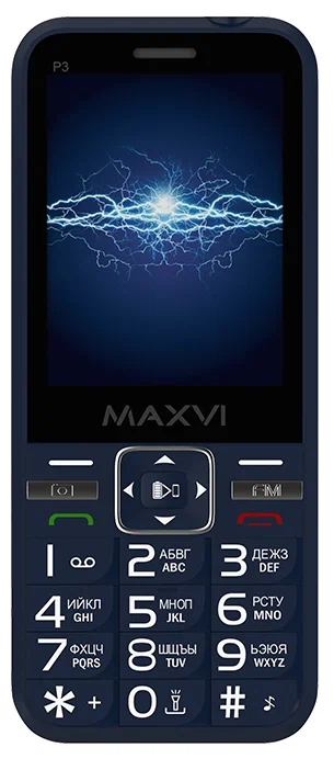 

Мобильный телефон Maxvi P3 синий