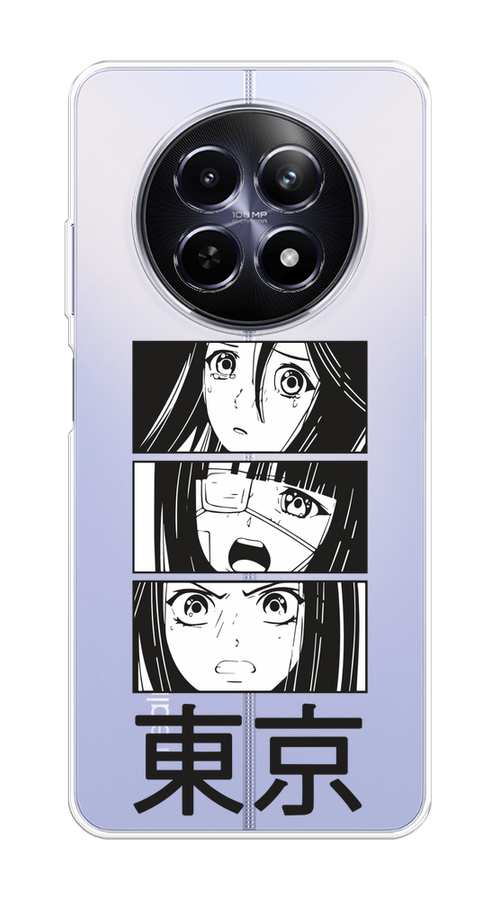 

Чехол на Realme 12 5G "Tokyo girls", Белый;черный;прозрачный, 2516450-1