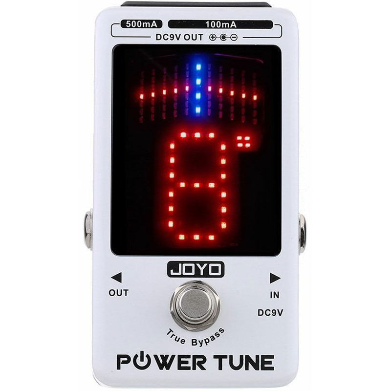 фото Тюнер/метроном joyo jf-18 power tune multi power supply chromatic pedal tuner