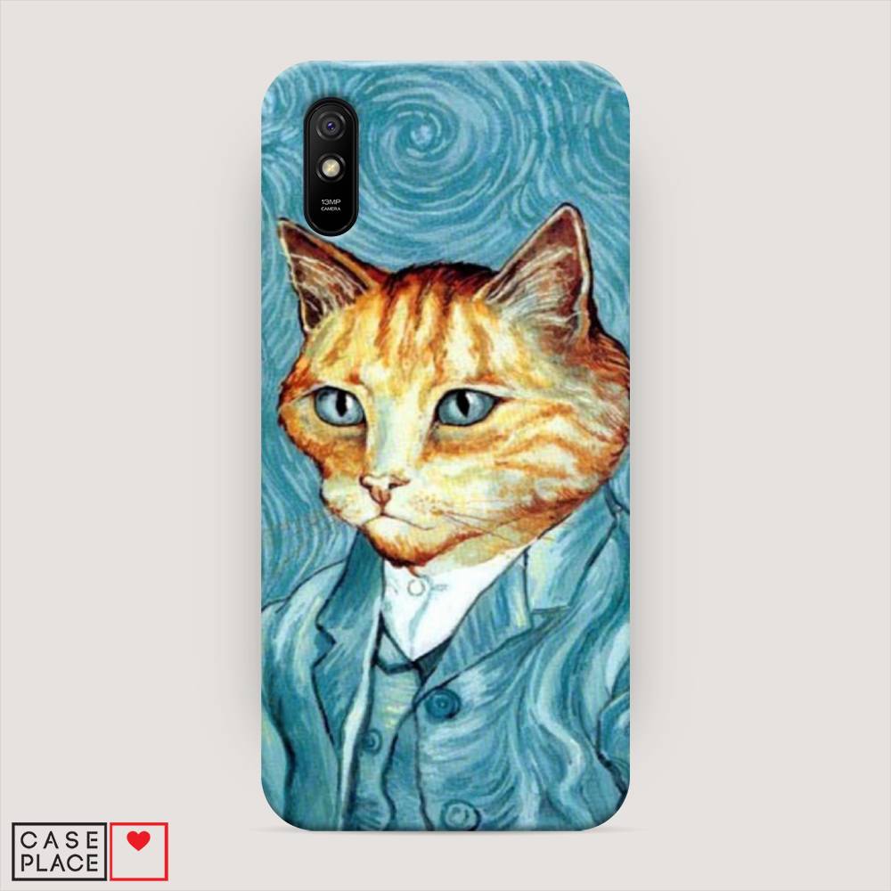 

Пластиковый чехол "Кот Ван Гог" на Xiaomi Redmi 9A, 38920-1