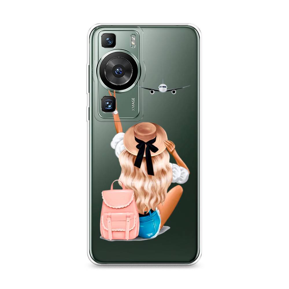 

Силиконовый чехол "Автостопом самолетом" на Huawei P60, Прозрачный;разноцветный