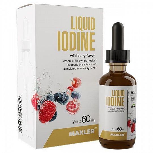 

Maxler Liquid Iodine капли 60 мл со вкусом ягод, Liquid Iodine