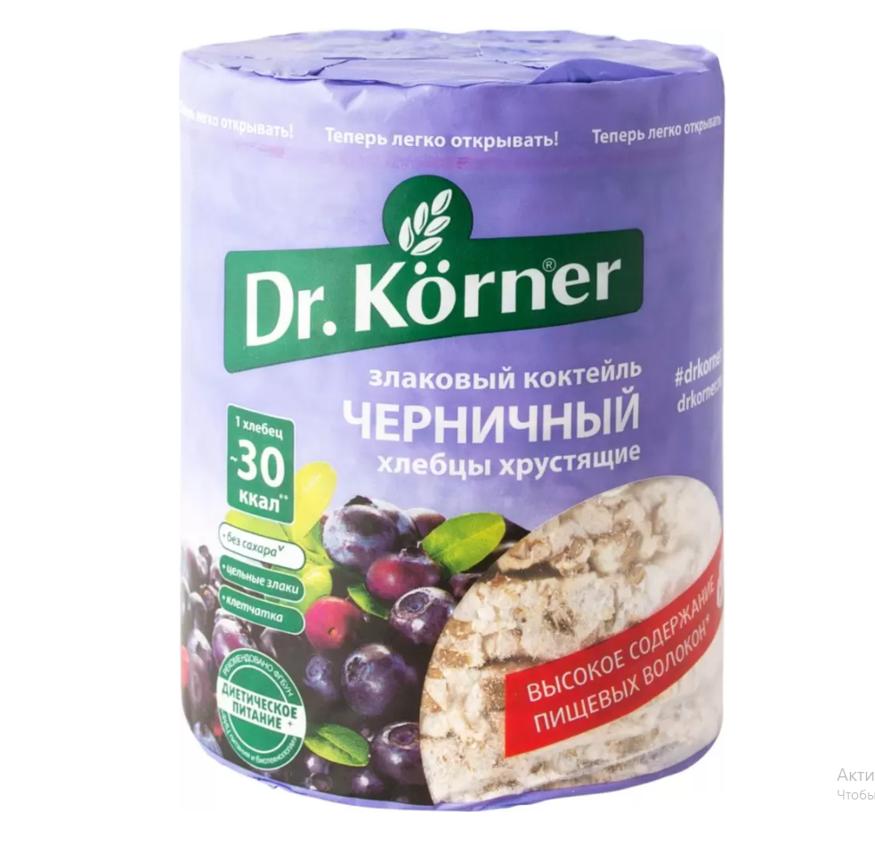 

Хлебцы Dr.Korner, 100 г х 20 шт, 4607065711788.615722