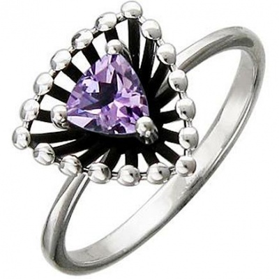 

Кольцо из серебра с аметистом р. 17,5 Эстет 01К358003-1, 01К358003-1