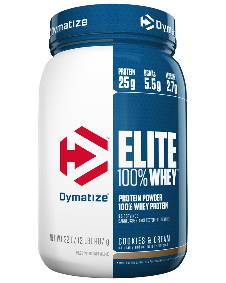 Протеин Dymatize Elite Whey 2lb 907 г, печенье и крем