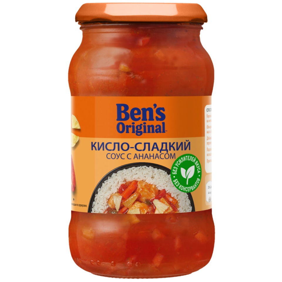 фото Соус ben's original кисло-сладкий с ананасом, 400г