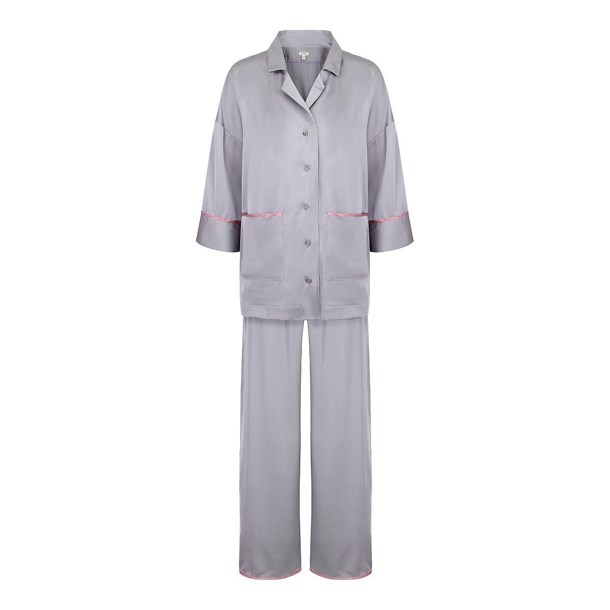 

Пижама женская Poshadore 54275 серая S, Серый, 54275