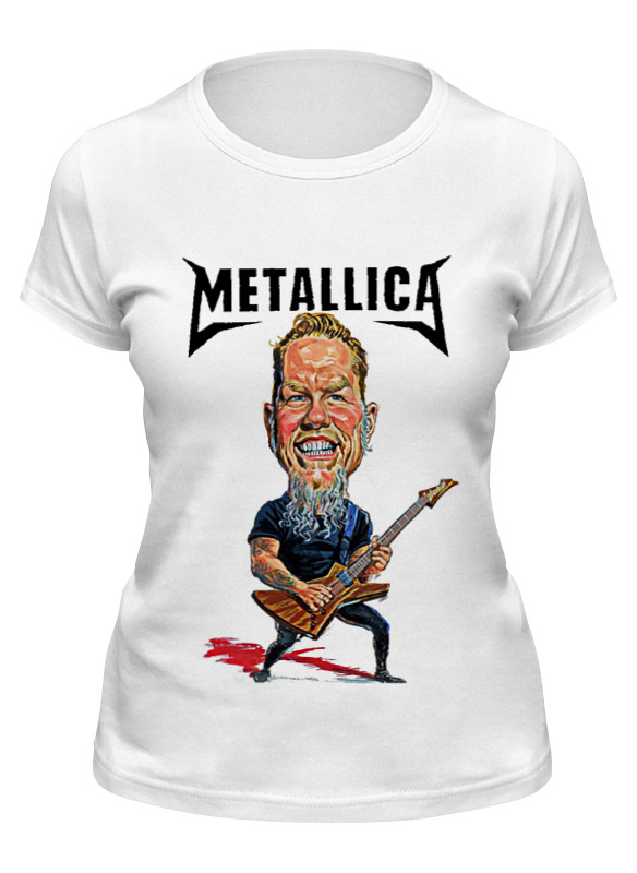 

Футболка женская Printio Metallica белая M, Белый, Metallica