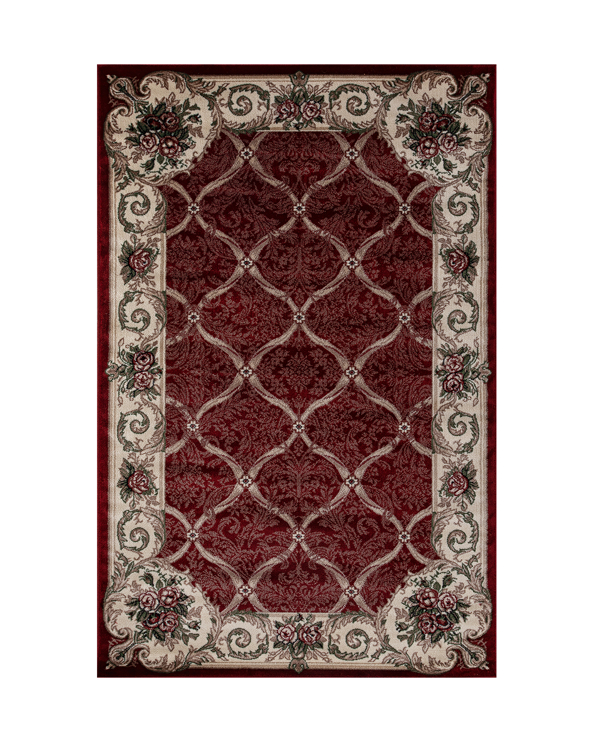 

Ковёр Merinos Colizey 250x350 прямоугольный красный кремовый D468