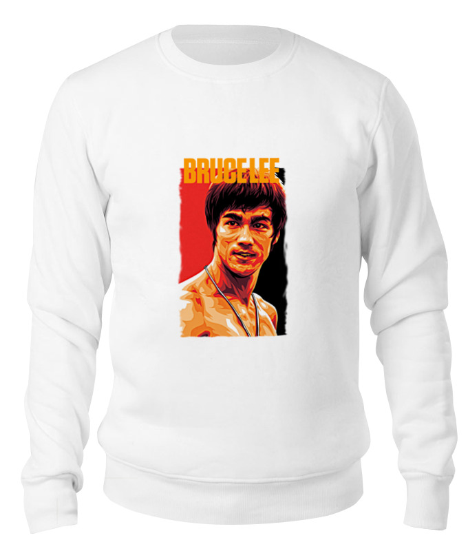 

Свитшот Printio Bruce lee белый M, Bruce lee