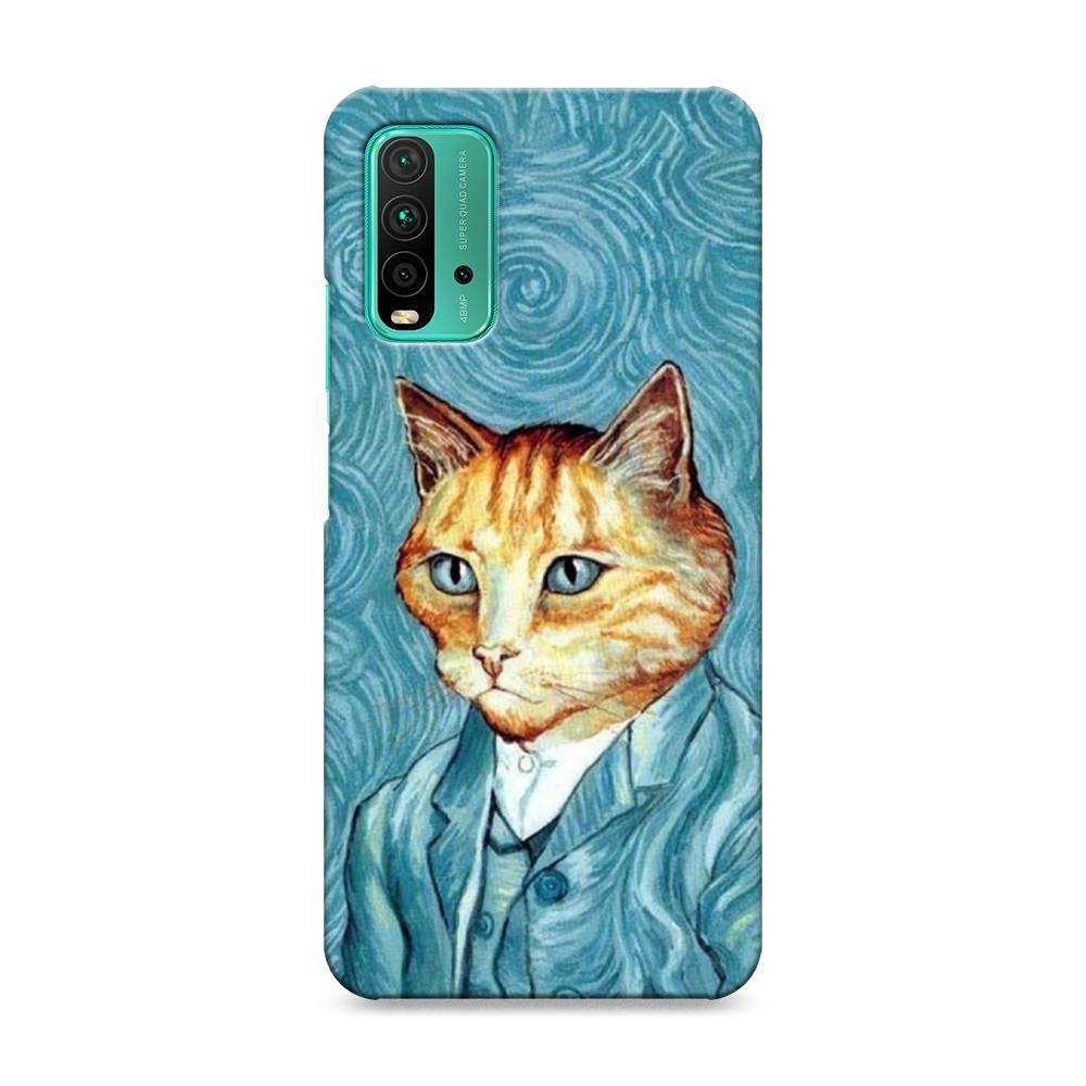 

Пластиковый чехол "Кот Ван Гог" на Xiaomi Redmi 9T, 39820-1