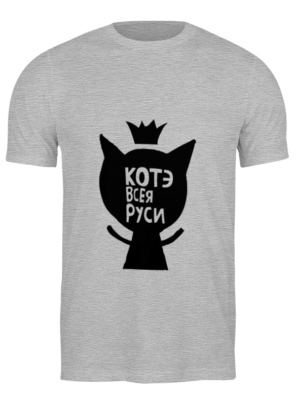 

Футболка мужская Printio Котэ всея руси. серая S, Серый, Котэ всея руси.