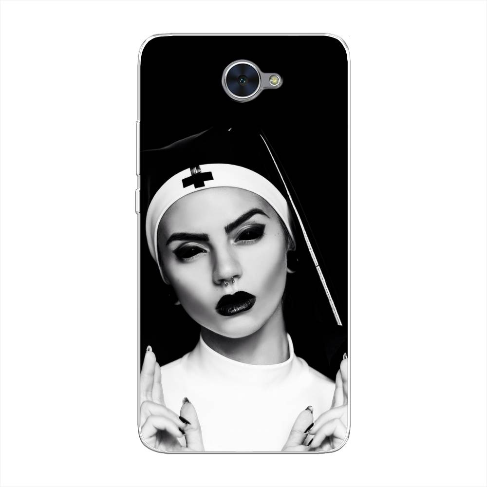 

Чехол Awog "Черная монашка" для Huawei Y7