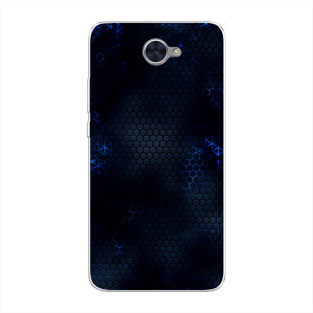 

Чехол Awog "Фон соты синие" для Huawei Y7
