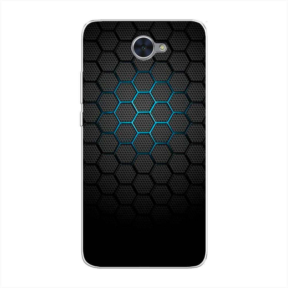 

Чехол Awog "Бирюзовые соты" для Huawei Y7