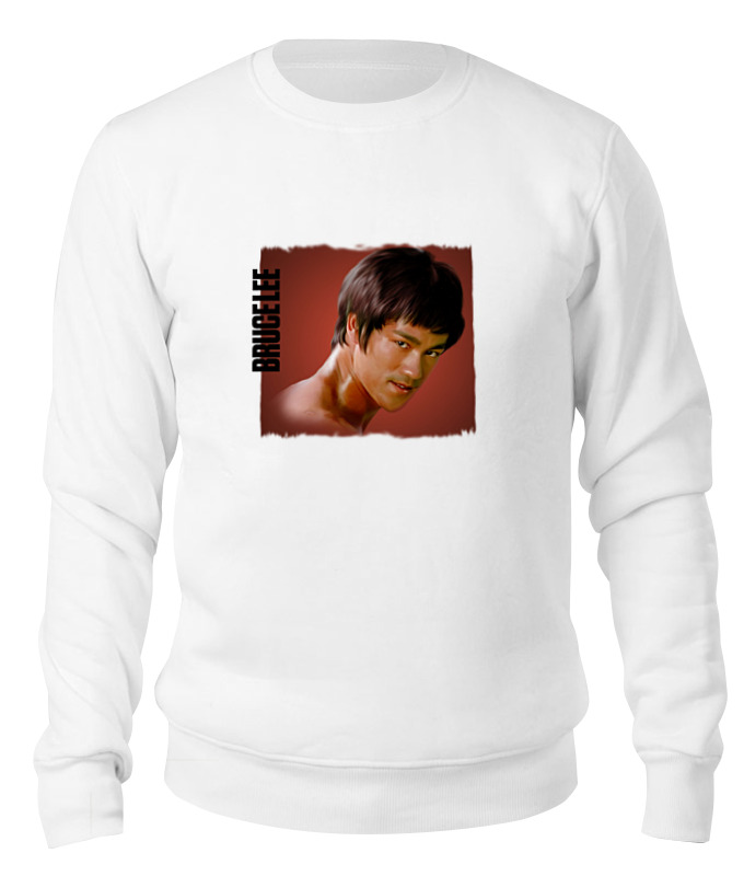 

Свитшот Printio Bruce lee белый S, Bruce lee