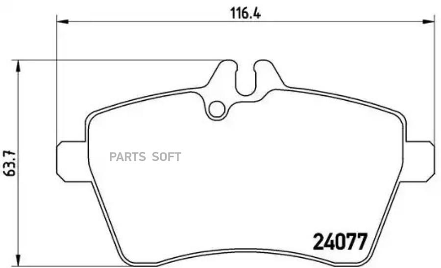 

Комплект тормозных колодок BREMBO P50054