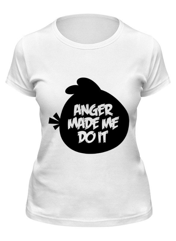 

Футболка женская Printio Angry bird белая 2XL, Белый, Angry bird