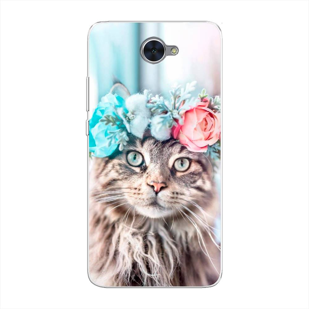 

Чехол Awog "Кот в венке" для Huawei Y7
