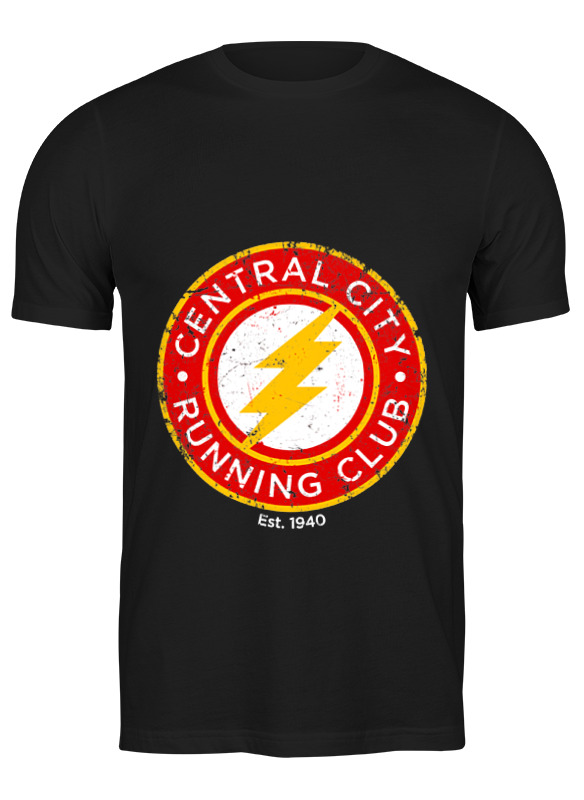 

Футболка мужская Printio The flash черная M, Черный, The flash