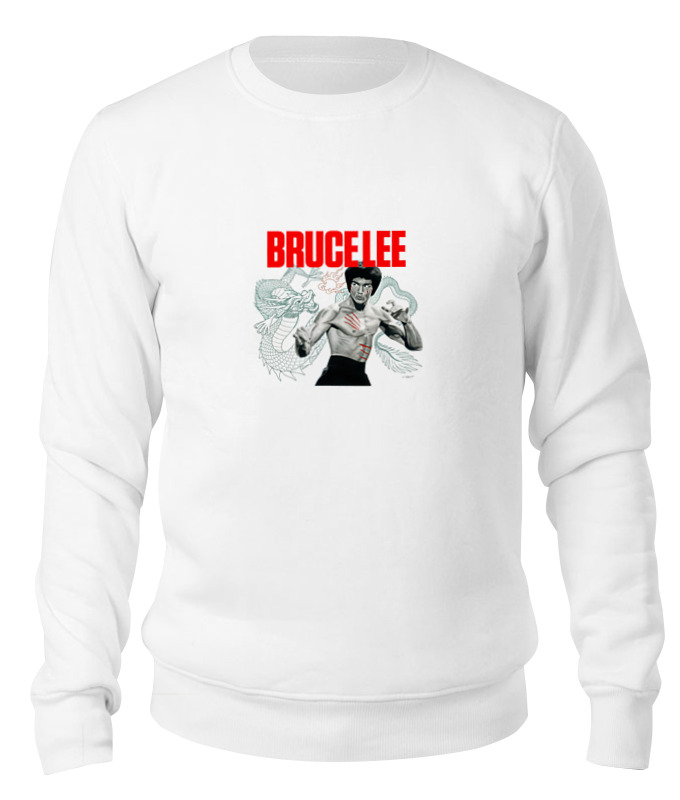 

Свитшот Printio Bruce lee белый S, Bruce lee