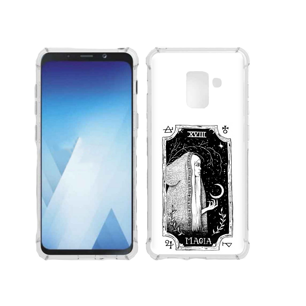 

Чехол MyPads Tocco для Samsung Galaxy A5 (2018) лунная магия (PT95317.573.447), Прозрачный, Tocco