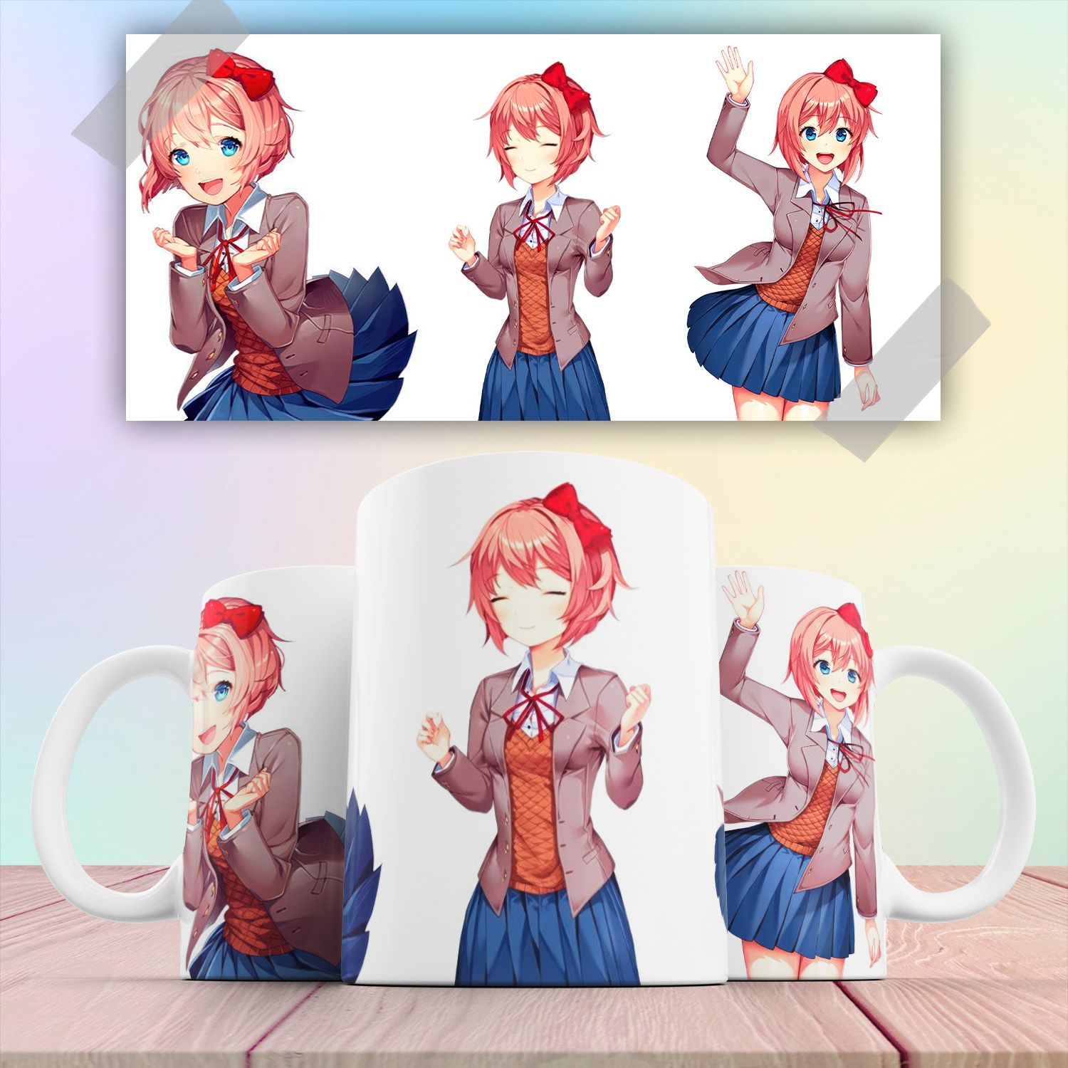 Кружка компьютерная игра Литературный Клуб Доки Доки Саюри Doki Doki Literature Club Sayor