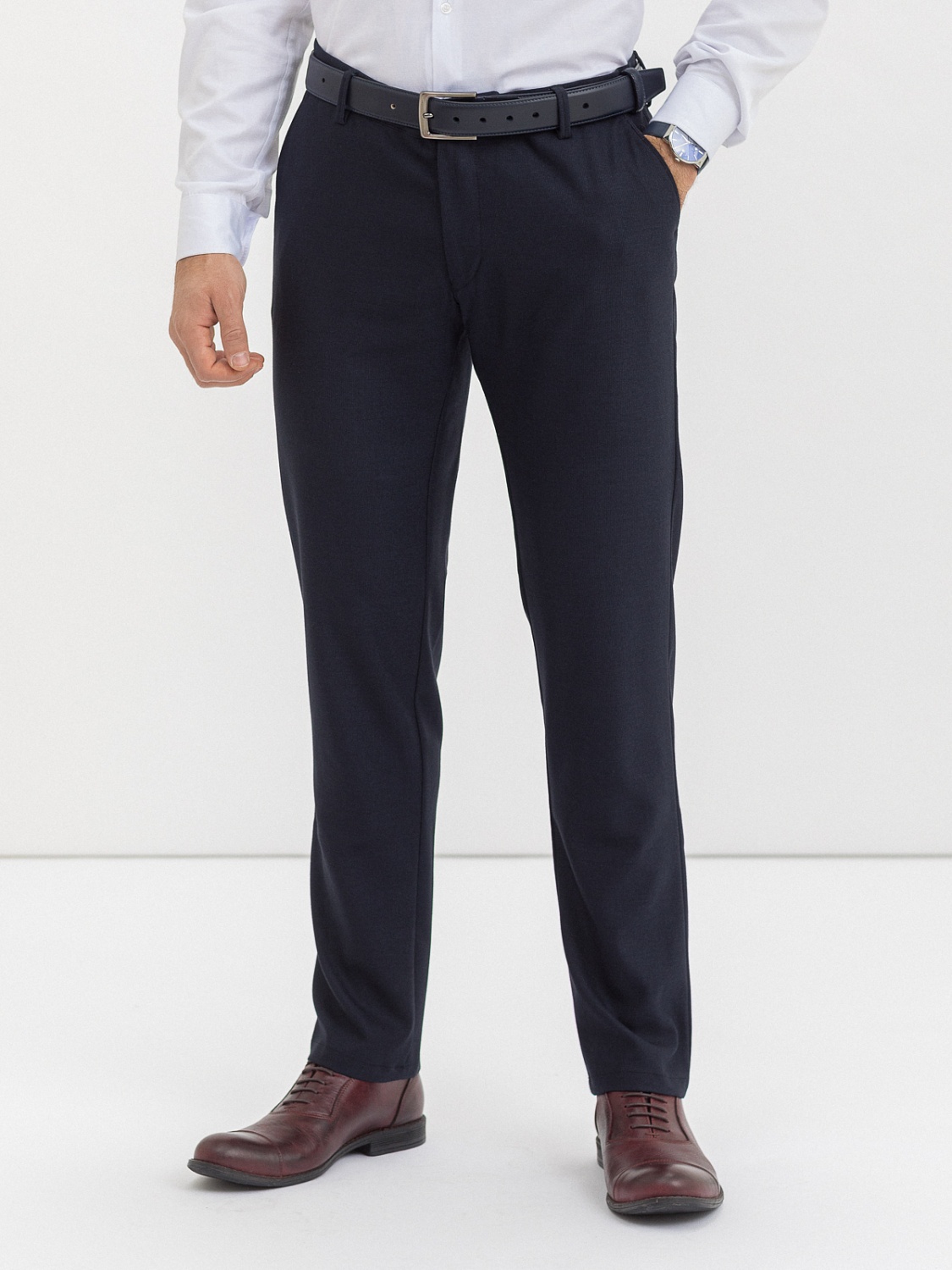 фото Классические брюки мужские marc de cler zb-chinos-24145navy-170 синие 44 ru